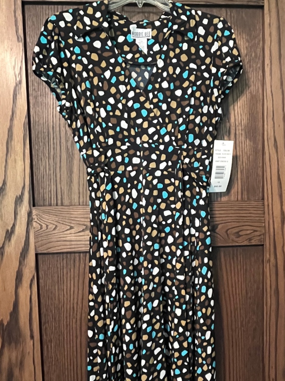 Robbie Bee Size 10 Dress Black Multi